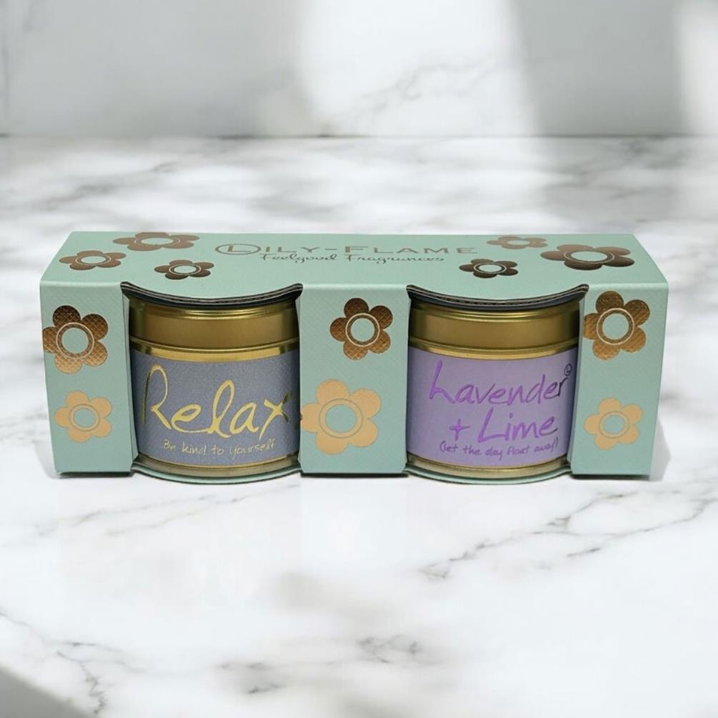 Lily-Flame Relaxing 2 Mini Tin Candle Gift Set Extra Image 2